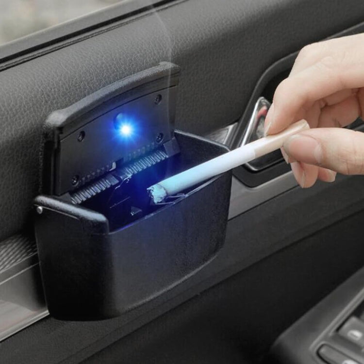 HT-0188 Car Air Outlet Ashtray Storage Box Auto Side Door Hanging Garbage Glove Box (Beige) by buy2fix