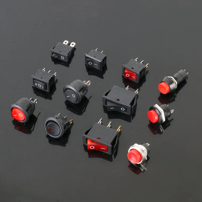 50pcs Universal Power Switch Button Assortment Kit - Car Switches by buy2fix | Online Shopping UK | buy2fix