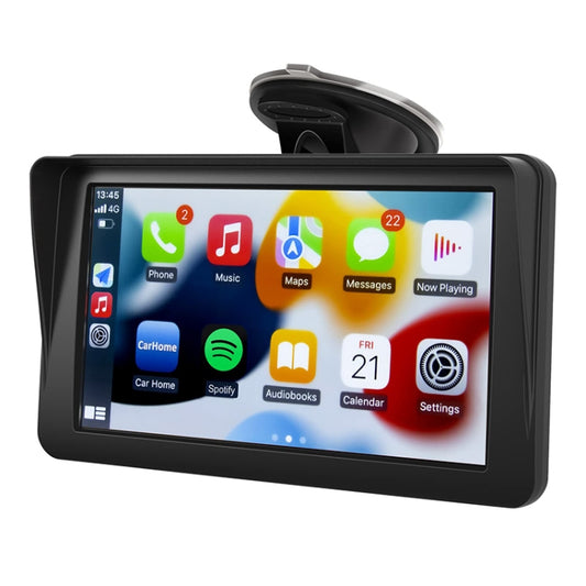 P704 7 inch Portable Touch Display Wireless Car Navigator Smart CarPlay Bluetooth Reversing Image - Car DVRs by buy2fix | Online Shopping UK | buy2fix
