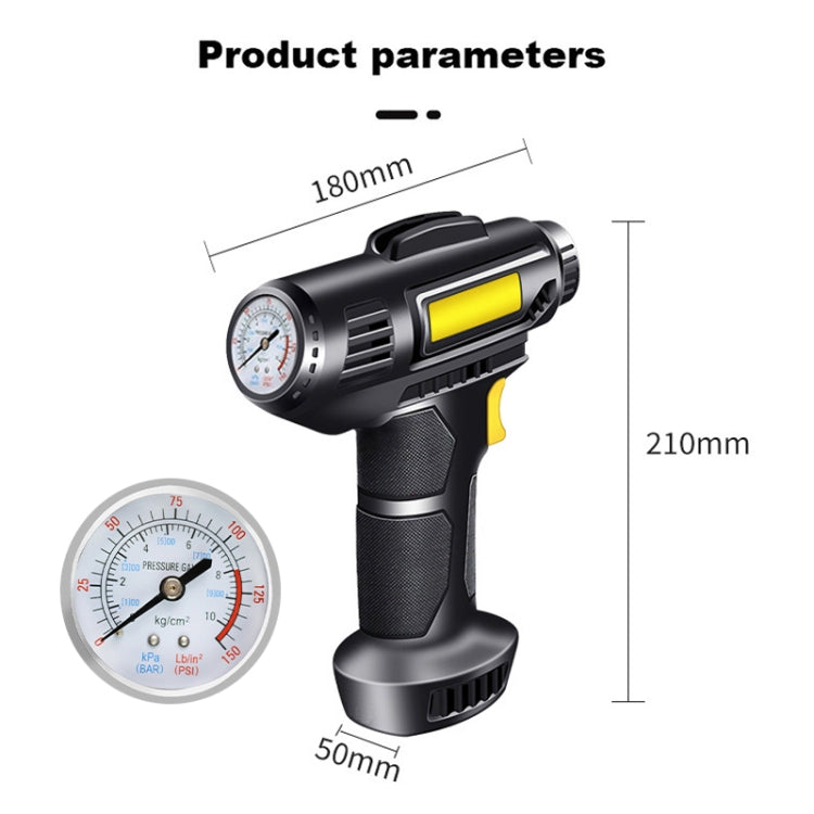 Car Portable Mini Wired Pointer Tire Inflator Pump - Inflatable Pump by buy2fix | Online Shopping UK | buy2fix