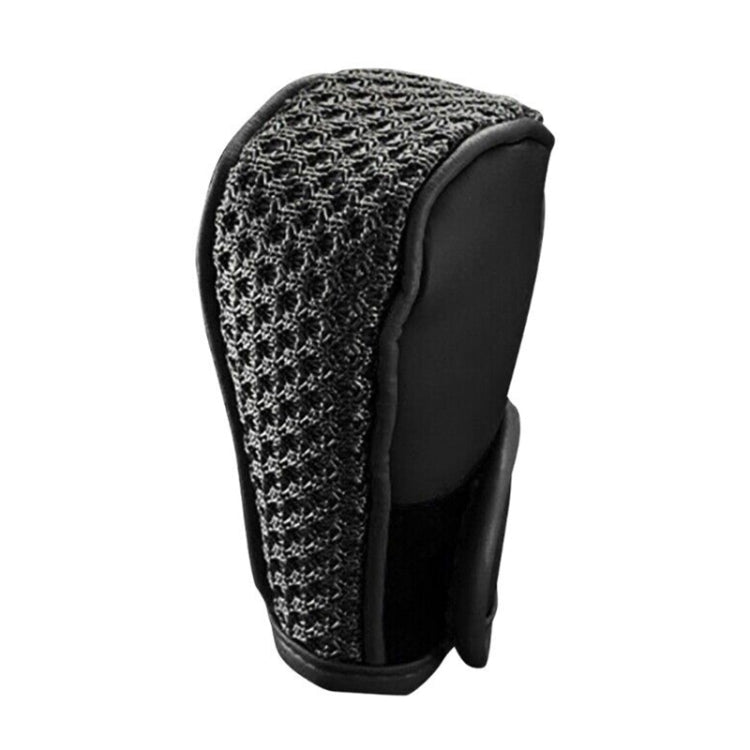 Universal Car PU + Ice Silk Gear Shift Knob Protective Cover (Black) by buy2fix