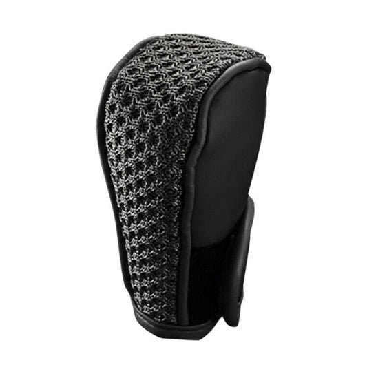 Universal Car PU + Ice Silk Gear Shift Knob Protective Cover (Black) by buy2fix
