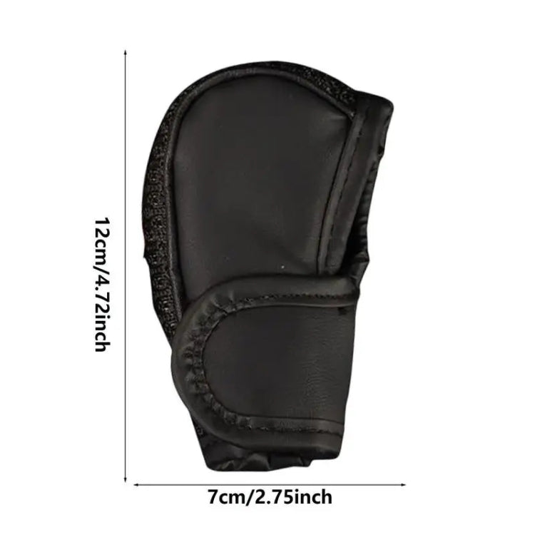 Universal Car PU + Ice Silk Gear Shift Knob Protective Cover (Black) by buy2fix
