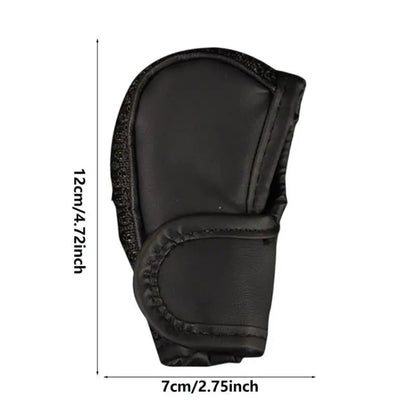 Universal Car PU + Ice Silk Gear Shift Knob Protective Cover (Black) by buy2fix