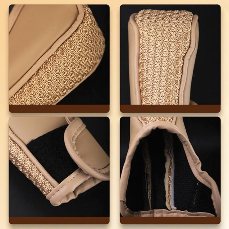 Universal Car PU + Ice Silk Gear Shift Knob Protective Cover (Black) by buy2fix