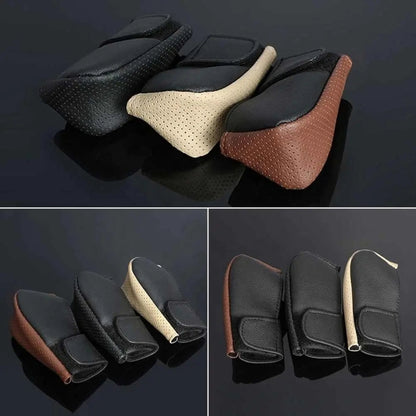 Universal Car PU Leather Gear Shift Knob Protective Cover (Black) by buy2fix