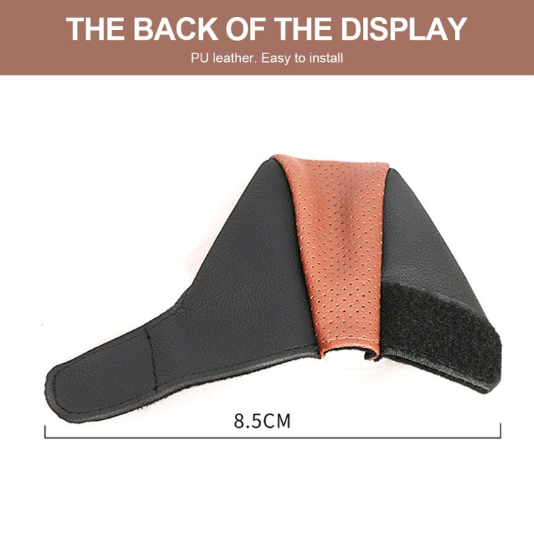 Universal Car PU Leather Gear Shift Knob Protective Cover (Black) by buy2fix