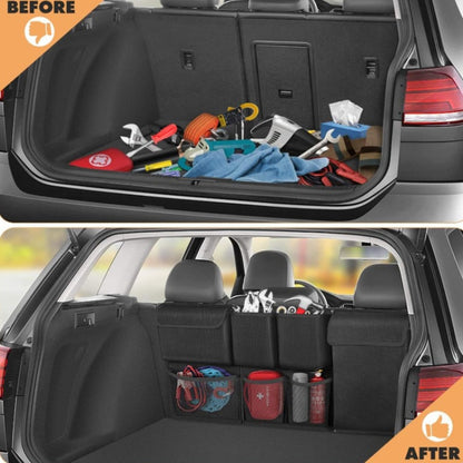 Car Hanging Back Seat Trunk Storage Bag Trunk Oxford Cloth Hanging Bag (Grey) by buy2fix
