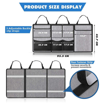 Car Hanging Back Seat Trunk Storage Bag Trunk Oxford Cloth Hanging Bag (Black) by buy2fix