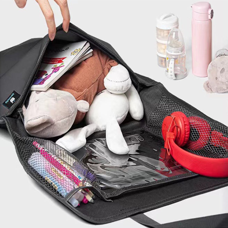 Car Rear Seat Oxford Cloth Storage Bag Car Seat Back Anti-kick Pad by buy2fix