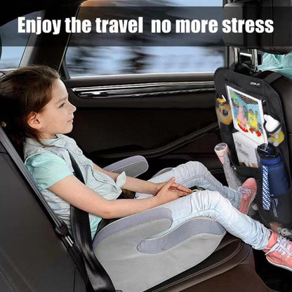 Car Rear Seat Oxford Cloth Storage Bag Car Seat Back Anti-kick Pad by buy2fix