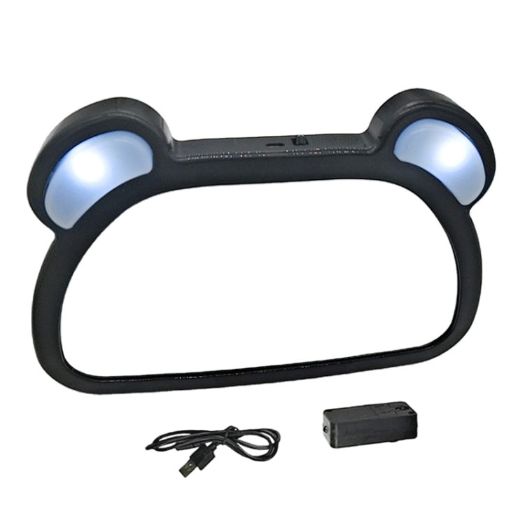 Car Baby Auxiliary Viewing Mirror with LED Remote Control Light + USB Charging by buy2fix
