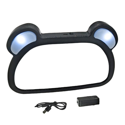 Car Baby Auxiliary Viewing Mirror with LED Remote Control Light + USB Charging by buy2fix