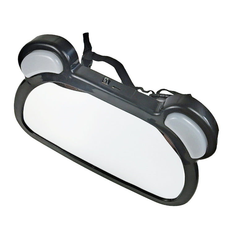 Car Baby Auxiliary Viewing Mirror with LED Remote Control Light + USB Charging by buy2fix