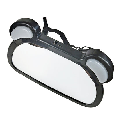 Car Baby Auxiliary Viewing Mirror with LED Remote Control Light + USB Charging by buy2fix