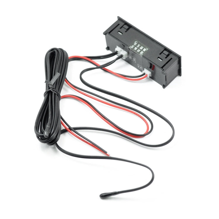 3 in 1 DC5-50V Car High-precision Electronic LED Luminous Clock + Thermometer + Voltmeter (Red) - Clocks & Car Meters by buy2fix | Online Shopping UK | buy2fix