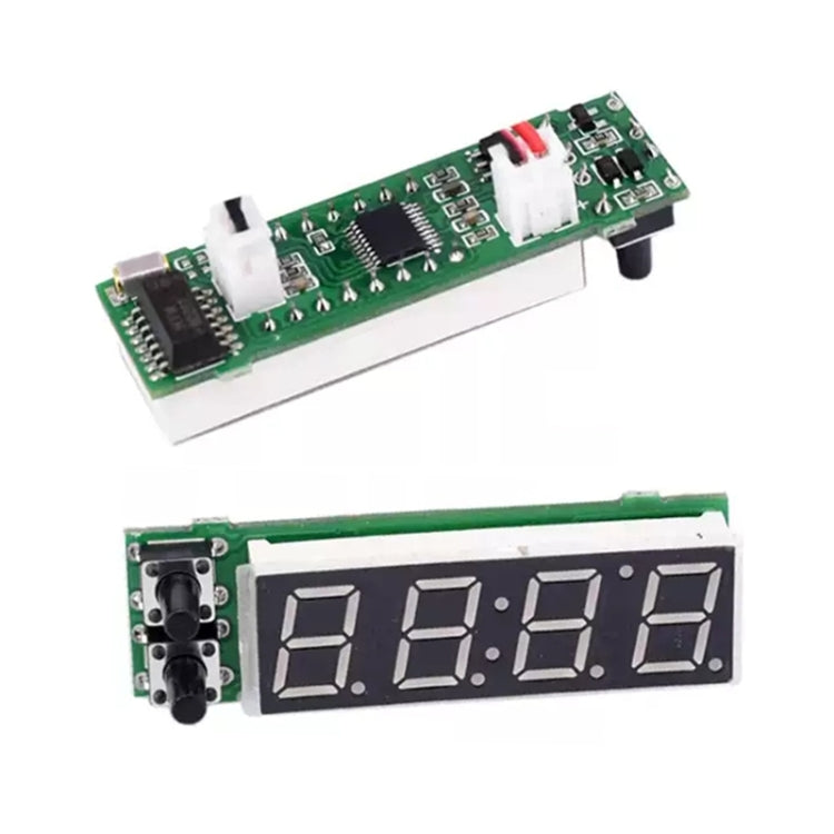 3 in 1 DC5-50V Car High-precision Electronic LED Luminous Clock + Thermometer + Voltmeter (White) - Clocks & Car Meters by buy2fix | Online Shopping UK | buy2fix