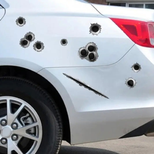 Car PVC Self-adhesive Bullet Hole Scratch Personalized Stickers - Decorative Sticker by buy2fix | Online Shopping UK | buy2fix