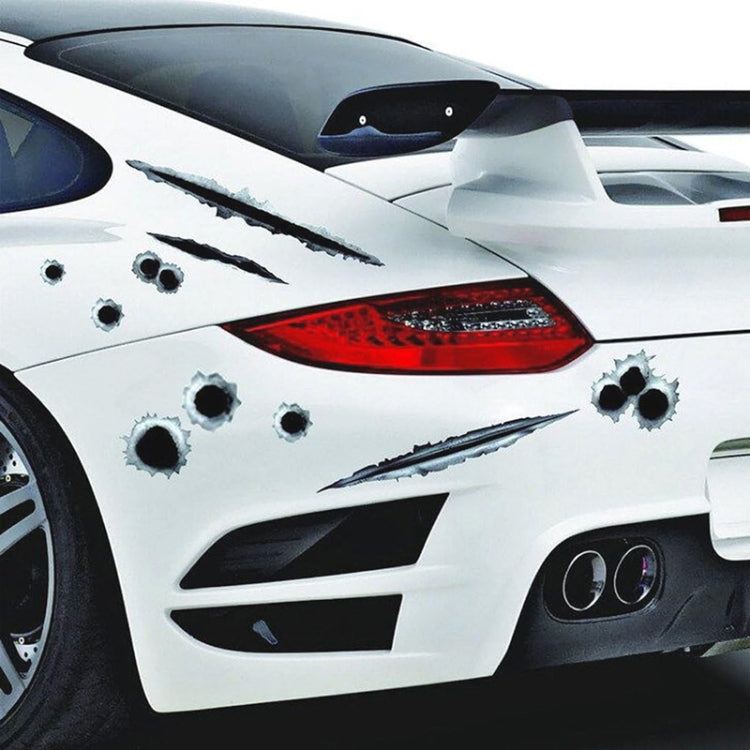Car PVC Self-adhesive Bullet Hole Scratch Personalized Stickers - Decorative Sticker by buy2fix | Online Shopping UK | buy2fix