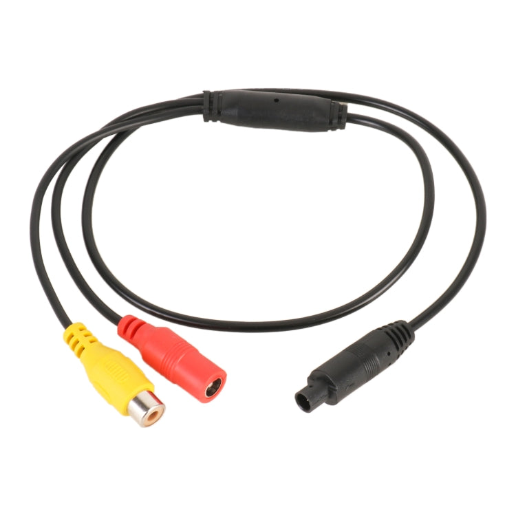 Car Rear View Camera 4 Pin Male to CVBS RCA Female Video Adapter Cable - DIY Cables by buy2fix | Online Shopping UK | buy2fix