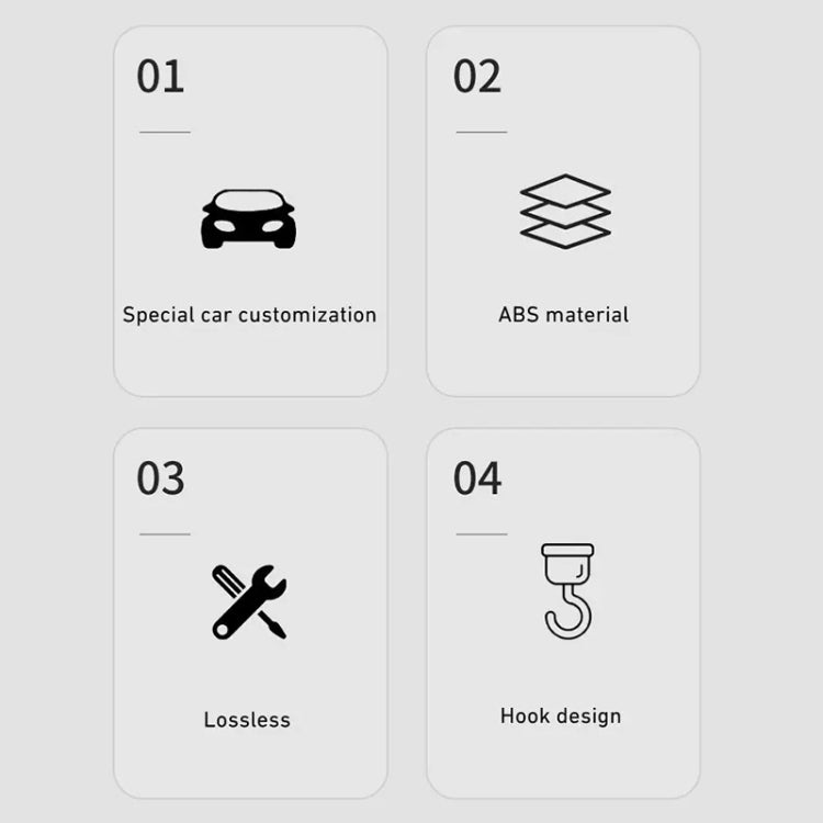 For Tesla Model Y Car Trunk Side Hook by buy2fix