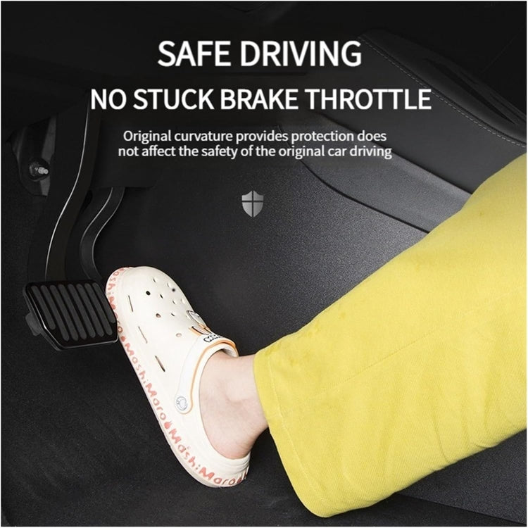 For Tesla Model Y 2pcs / Set Car Center Console Inside Leather Anti-kick Pad by buy2fix