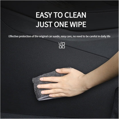 For Tesla Model Y 2pcs / Set Car Center Console Inside Leather Anti-kick Pad by buy2fix