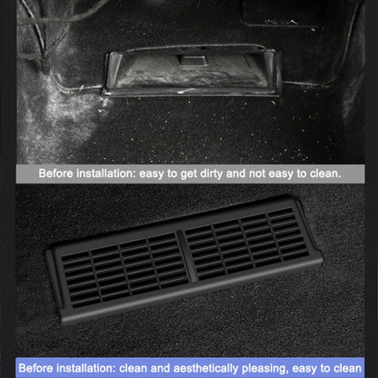 For Tesla Model Y 2pcs / Set Buckle Style Air Outlet Protective Cover Under Car Seat - Air Conditioning System by buy2fix | Online Shopping UK | buy2fix