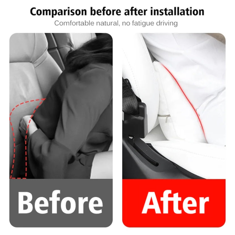 For Tesla Model 3 / Y Car Seat Lumbar Support Pillow (White) by buy2fix
