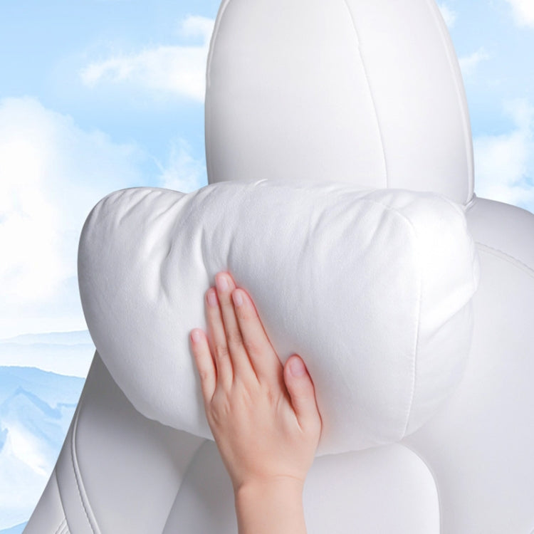 For Tesla Model 3 / Y Car Seat Neck Protector Headrest (White) by buy2fix