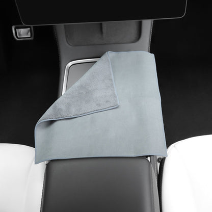 For Tesla General Car Microfiber Towel Cleaning Rag, Style: No LOGO, Size: 30 x 30cm - Car washing supplies by buy2fix | Online Shopping UK | buy2fix