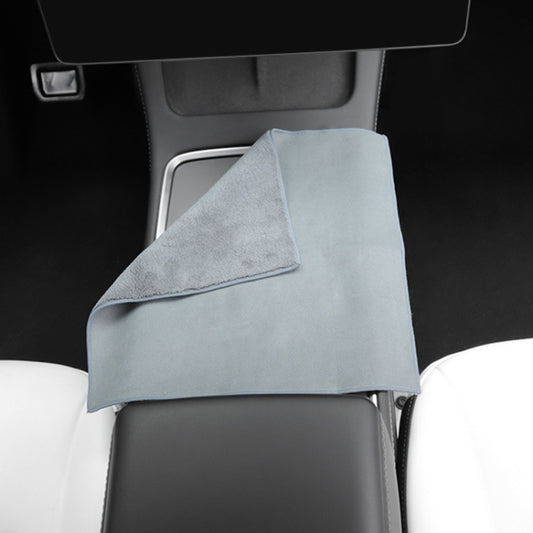 For Tesla General Car Microfiber Towel Cleaning Rag, Style: No LOGO, Size: 30 x 30cm - Car washing supplies by buy2fix | Online Shopping UK | buy2fix