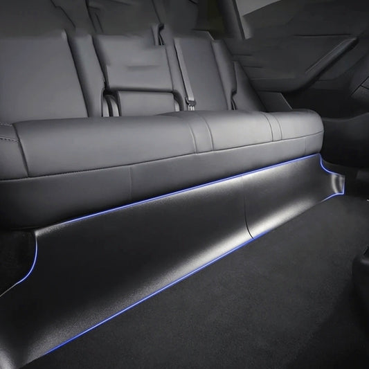 For Tesla Model Y 2pcs / Set Car Rear Seat Lower Protection Panel by buy2fix