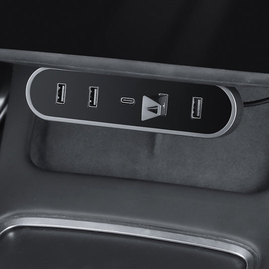 For Tesla Model Y / 3 2021-2023 Foldable Hidden Smart Docking Station Behind The Car Screen - Car Charger by buy2fix | Online Shopping UK | buy2fix