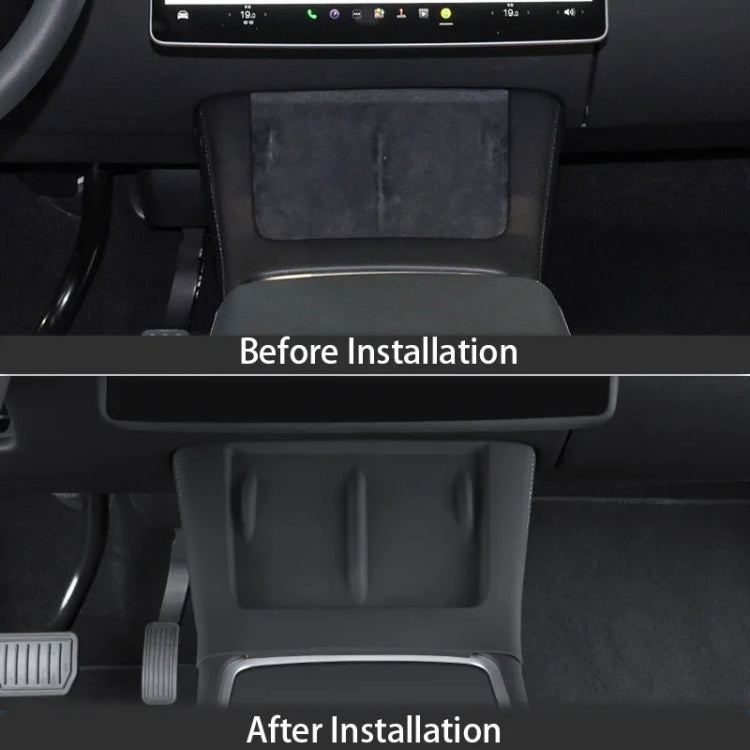 For Tesla Model 3 / Y Car Center Console Phone Wireless Charging Silicone Anti-slip Mat (Grey) - Wireless Charging Pads by buy2fix | Online Shopping UK | buy2fix