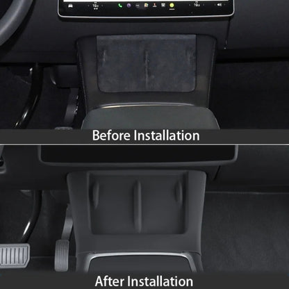 For Tesla Model 3 / Y Car Center Console Phone Wireless Charging Silicone Anti-slip Mat (Grey) - Wireless Charging Pads by buy2fix | Online Shopping UK | buy2fix