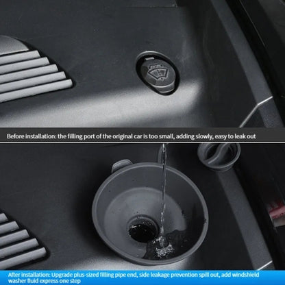 For Tesla Model 3 / Y Car Hood Wiper Water Protection Funnel Glass Water Filling Port Funnel - Windscreen Wipers by buy2fix | Online Shopping UK | buy2fix