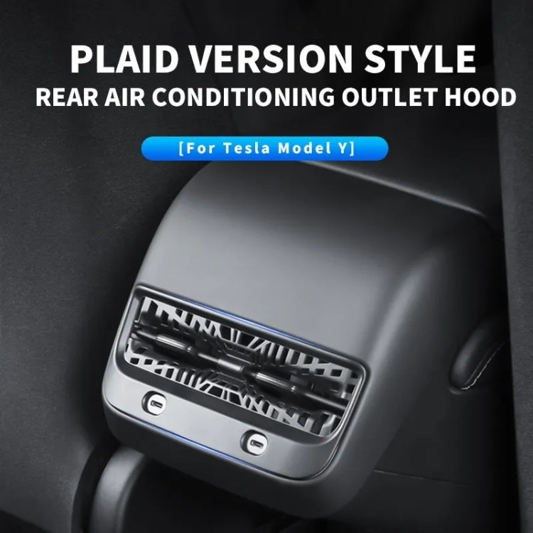 For Tesla Model Y 2021-2023 Car Rear Air Conditioning Outlet Protective Cover - Air Conditioning System by buy2fix | Online Shopping UK | buy2fix