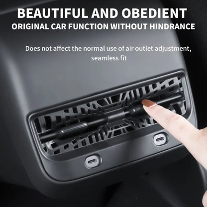 For Tesla Model Y 2021-2023 Car Rear Air Conditioning Outlet Protective Cover - Air Conditioning System by buy2fix | Online Shopping UK | buy2fix