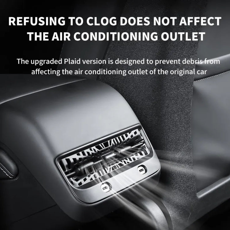 For Tesla Model Y 2021-2023 Car Rear Air Conditioning Outlet Protective Cover - Air Conditioning System by buy2fix | Online Shopping UK | buy2fix