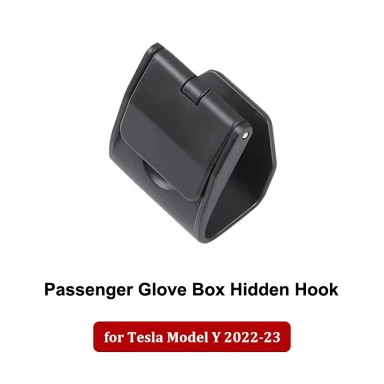 For Tesla Model Y 2022-2023 Car Co-pilot Glove Box Hidden Hook by buy2fix