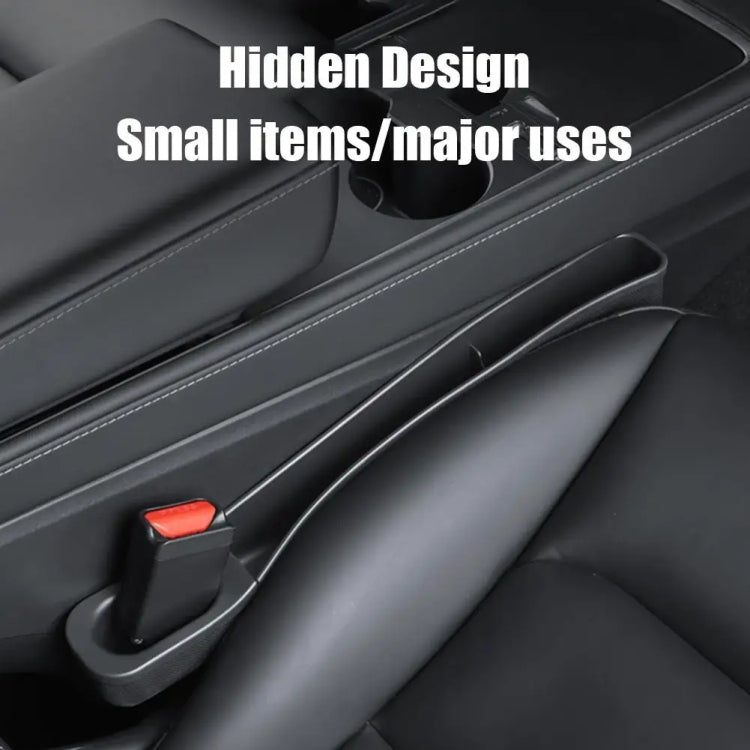 For Tesla Model 3 / Y 2pcs / Set Car Seat Gap Storage Box (Black) by buy2fix