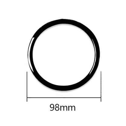 4pcs / Set Car Door Horn Ring Decorative Sticker for BMW X5 E70 2008-2013 / X6 E71 2009-2014, Left and Right Drive Universal(Black) - Car Interior Mouldings by buy2fix | Online Shopping UK | buy2fix