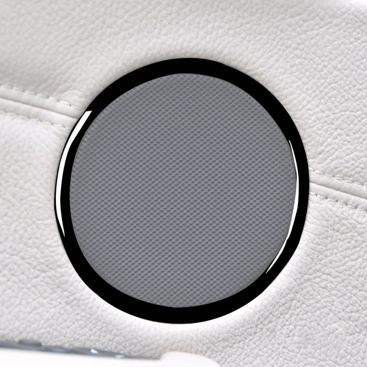 4pcs / Set Car Door Horn Ring Decorative Sticker for BMW X5 E70 2008-2013 / X6 E71 2009-2014, Left and Right Drive Universal(Black) - Car Interior Mouldings by buy2fix | Online Shopping UK | buy2fix