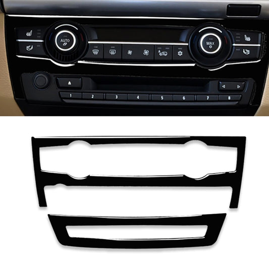 Car Air Conditioner Decorative Sticker Set for BMW E70 X5 2008-2013 / E71 X6 2009-2014, Left and Right Drive Universal(Black) - Car Interior Mouldings by buy2fix | Online Shopping UK | buy2fix