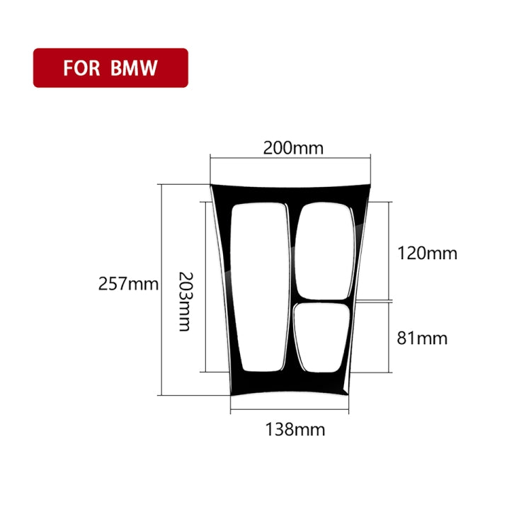 Car Left Drive Gear Panel Decorative Sticker for BMW X5 E70 2008-2013 / X6 E71 2009-2014(Black) - Car Interior Mouldings by buy2fix | Online Shopping UK | buy2fix