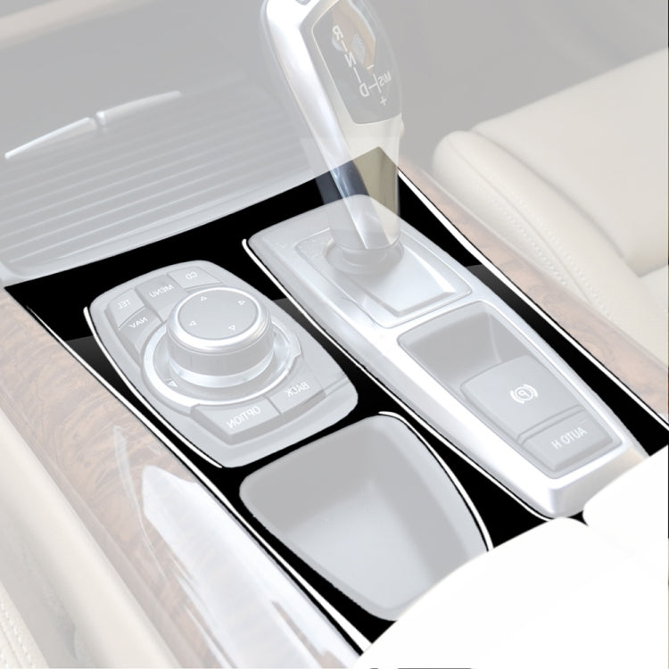 Car Right Drive Gear Panel Decorative Sticker for BMW X5 E70 2008-2013 / X6 E71 2009-2014(Black) by buy2fix