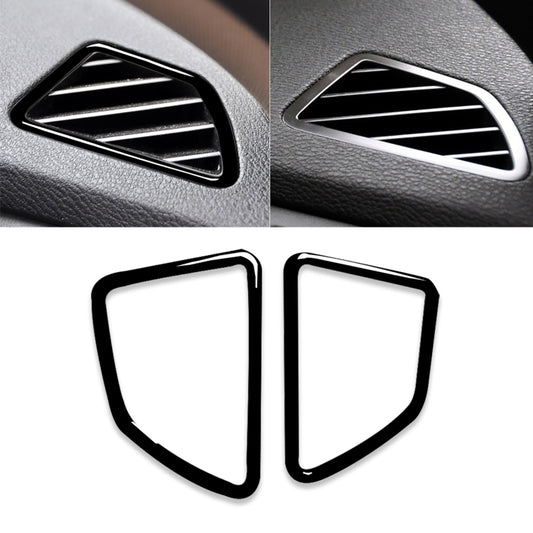 2pcs / Set Car Right Drive Dashboard Air Outlet Frame Decorative Sticker for BMW X5 E70 / X6 E71 2008-2013, Left and Right Drive Universal(Black) - Car Interior Mouldings by buy2fix | Online Shopping UK | buy2fix