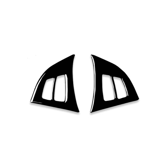 Car Steering Wheel Buttons Decorative Sticker for BMW E70 X5 2008-2013, Left and Right Drive Universal(Black) - Car Interior Mouldings by buy2fix | Online Shopping UK | buy2fix