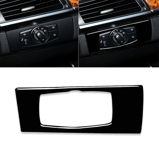 Car Left Drive Headlight Switch Panel Decorative Sticker for BMW E70 X5 / E71 X6 2008-2013(Black) - Car Interior Mouldings by buy2fix | Online Shopping UK | buy2fix